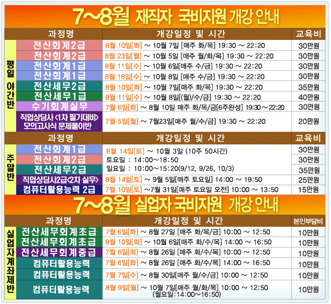 둔산전산세무회계직업전문학교 이미지