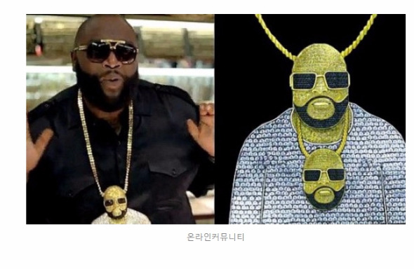 전 세계 래퍼 중 가장 비싼 목걸이를 걸고 있는 릭 로스 | 인스티즈