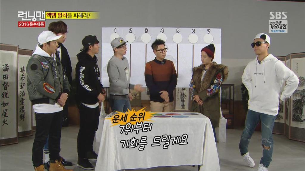 2016년 런닝맨 멤버 운세 TOP3 | 인스티즈
