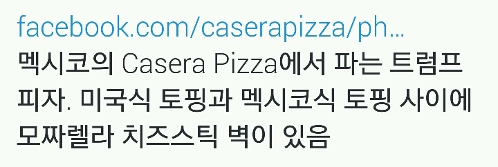 멕시코의 Casera Pizza에서 파는 트럼프 피자.jpg | 인스티즈
