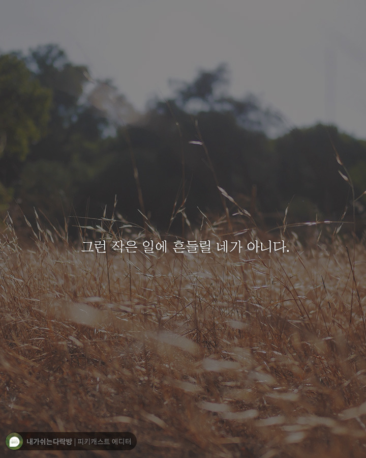  그런 작은 일에 흔들릴 네가 아니다 | 인스티즈