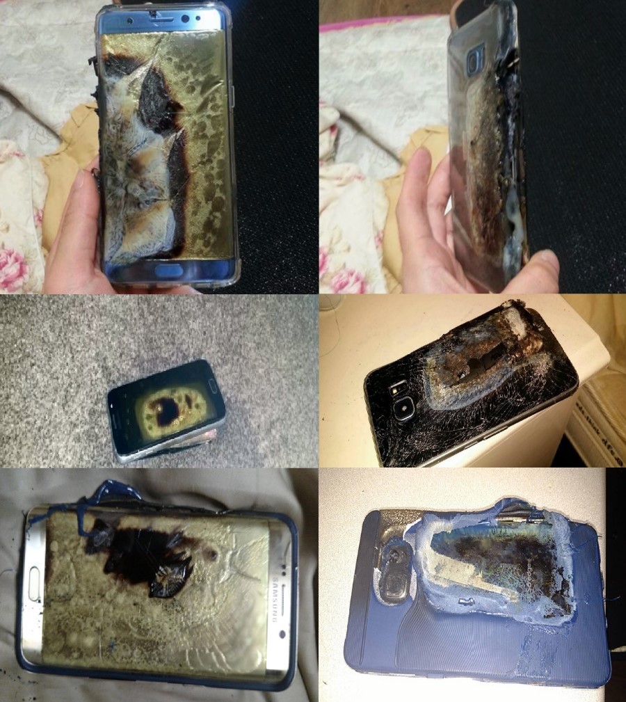 노트7 폭발과 해외 폭발사례 사진비교.jpg | 인스티즈