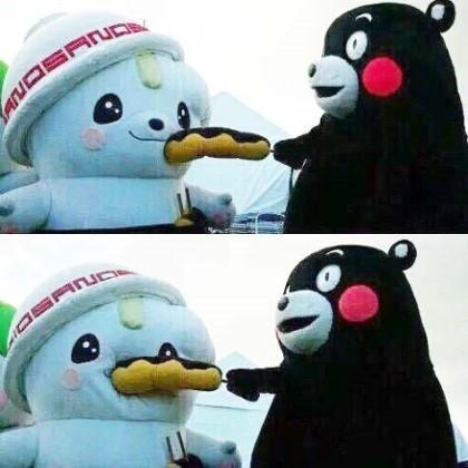 한국과 일본의 깨방정甲 마스코트(짤줍).jpgif | 인스티즈