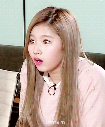 하얗고 청순한 사나.gif | 인스티즈