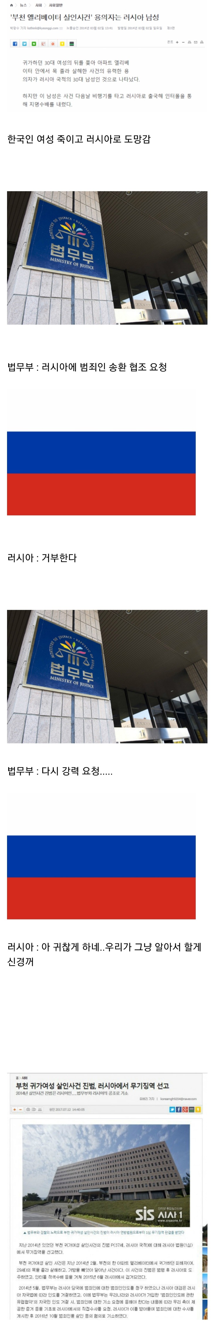 한국여성을 죽이고 본국으로 도망간 러시아인 | 인스티즈