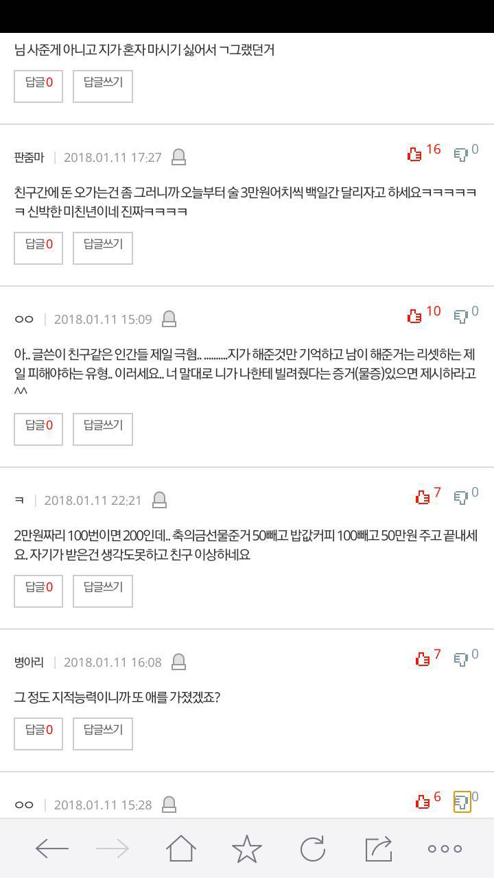 친구가 돈을 갚으라는데요 | 인스티즈