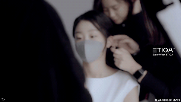 김다미 ETIQA 마스크 광고 메이킹 움짤.gif | 인스티즈