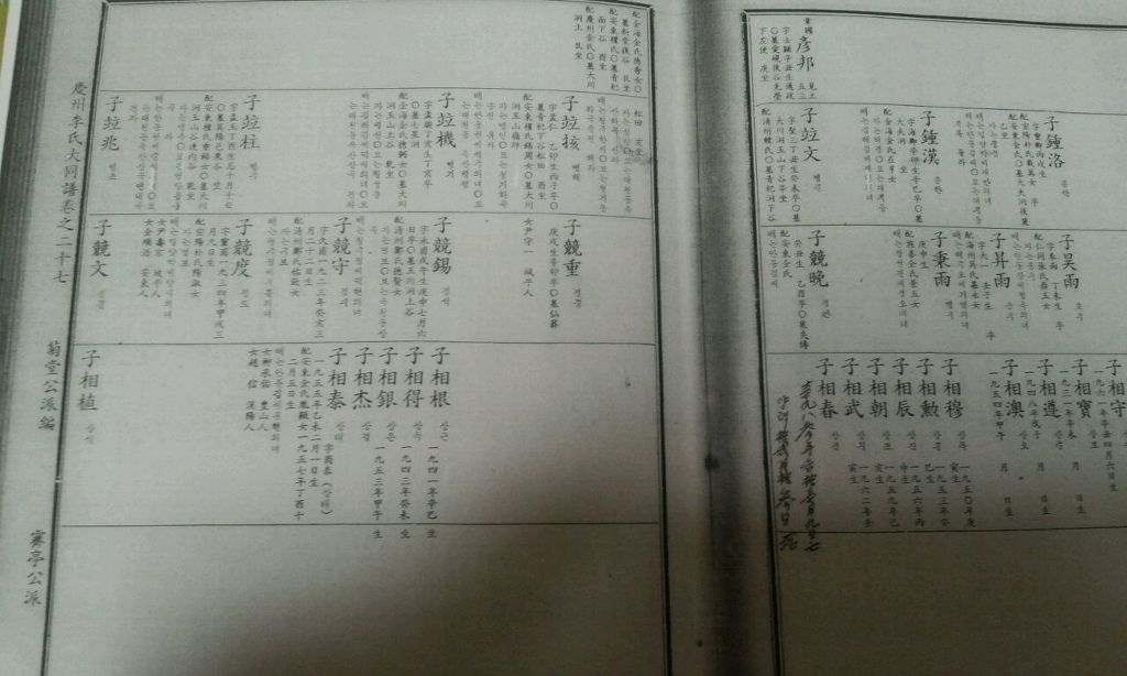 족보 이미지