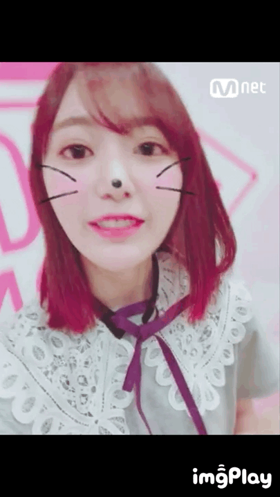 프듀48) 윙크 못하는 사쿠라.gif | 인스티즈