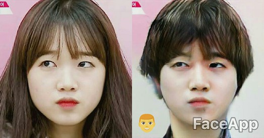 사진어플의 성전환 효과로 유명인을 성전환 시켜 보았다 | 인스티즈