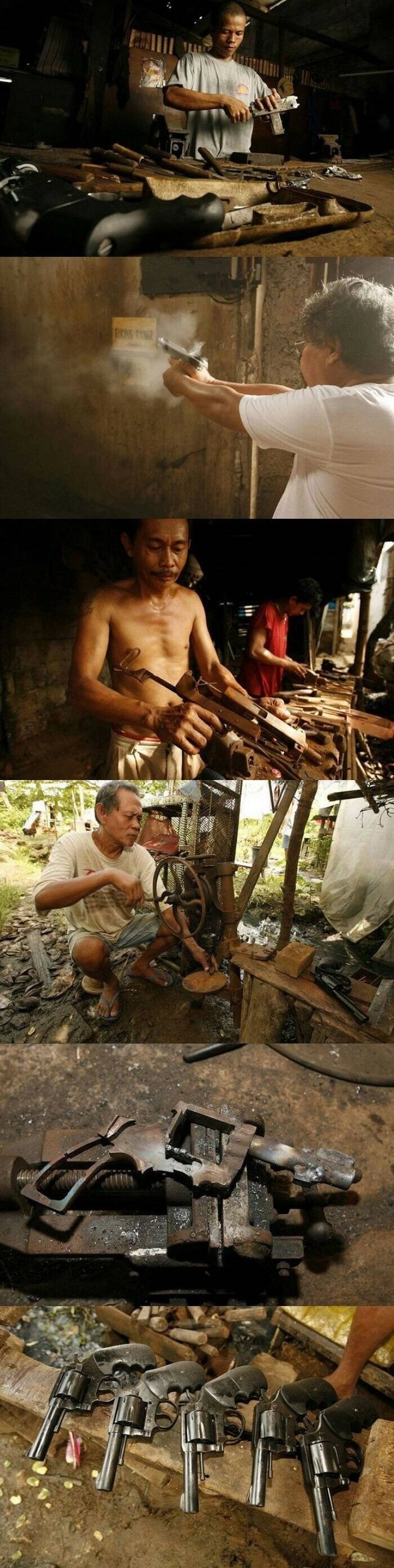 필리핀의 사제 총기 공장.jpg | 인스티즈